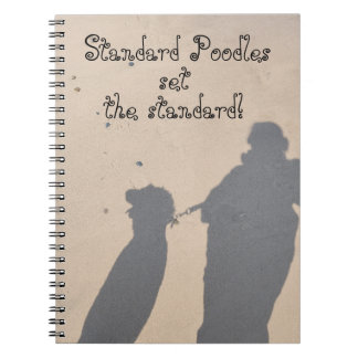 Caderno Espiral Poodles Padrão Definem os Padrões