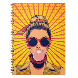 Caderno Espiral  Pop Art Colorido  Arte Moderna Vibrante 