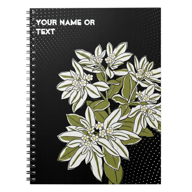 Caderno Espiral Pop Art Euphorbia 'Snow-on-the-Mountain Paradox (Frente)