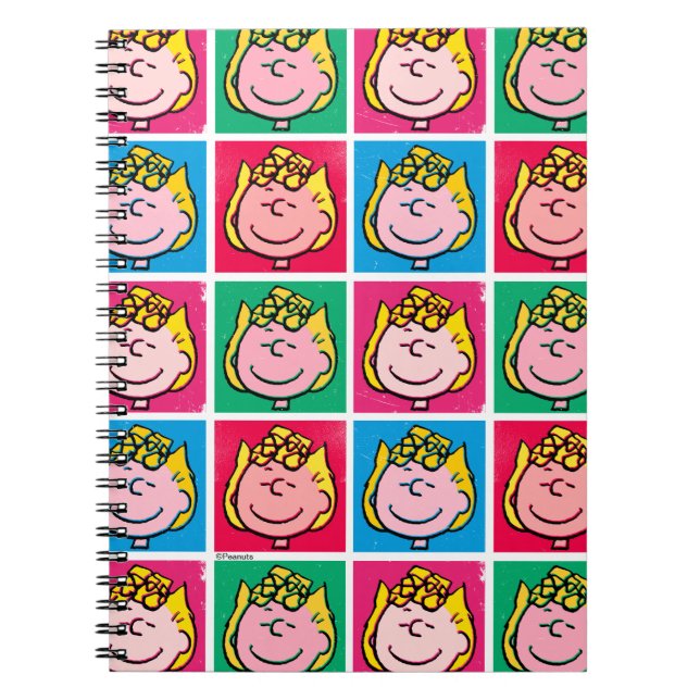 Caderno Espiral Pop Art Sally | Padrão Mod for You (Frente)