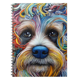 Caderno Espiral Pop Art Terrier bonito