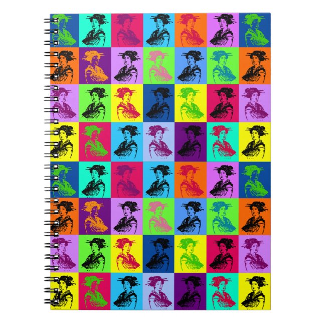 Caderno Espiral Pop Geishas (Frente)