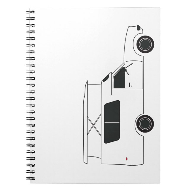 Caderno Espiral pop para cima do chinook camper (Frente)