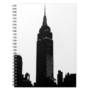 Caderno Espiral Pop preto e branco Nova Iorque