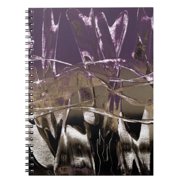 Caderno Espiral Pop roxo Royale (Frente)