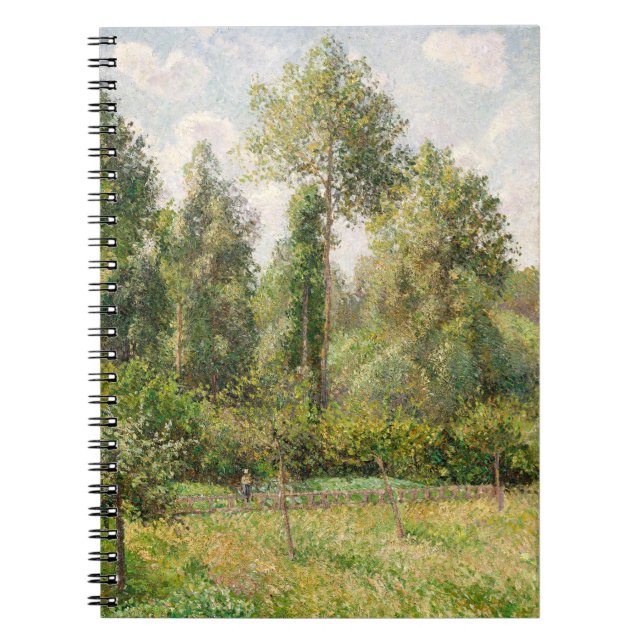 Caderno Espiral Poplars, Éragny Camille Pissarro (Frente)