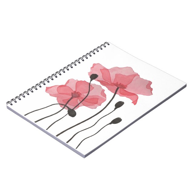 Caderno Espiral Poppies (Left Side)