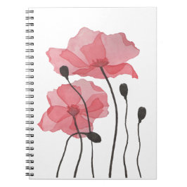 Caderno Espiral Poppies