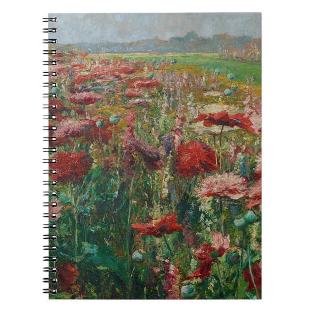 Caderno Espiral Poppies Blooming - Olga Wisinger Florian (Frente)