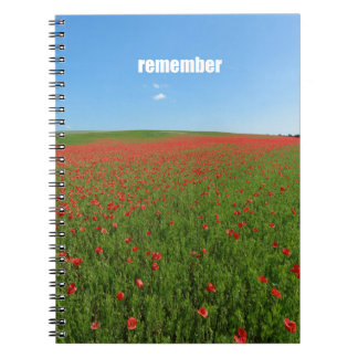 Caderno Espiral Poppies lembram