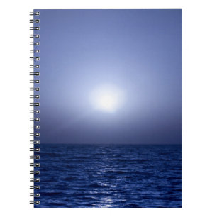 Caderno Espiral Por do sol azul
