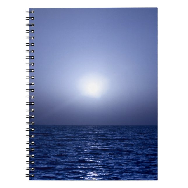 Caderno Espiral Por do sol azul (Frente)