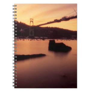 Caderno Espiral Por do sol da ponte de St Johns