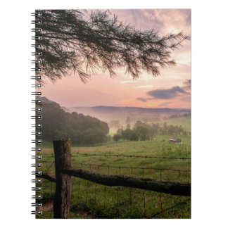 Caderno Espiral Por do sol de Virgínia