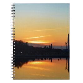 Caderno Espiral Pôr do sol do Capitol Hill.
