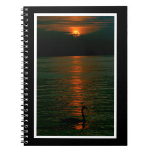Caderno Espiral Pôr do sol em Montreux computador portátil