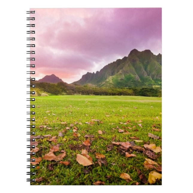 Caderno Espiral Por do sol jurássico (Frente)