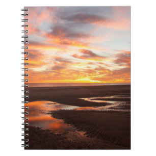 Caderno Espiral Por do sol no mar de Cortez