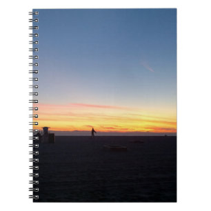 Caderno Espiral Por do sol perfeito em Huntington Beach,