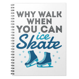 Caderno Espiral Por Que Caminhar Quando Você Pode Skate