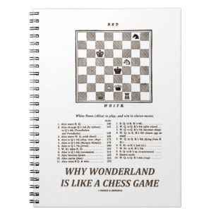 Caderno Espiral Por Que Wonderland É Como Um Jogo De Xadrez (Prefá