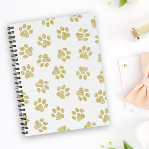 Caderno Espiral Porcas, Patas-Cachorros, Patas Douradas