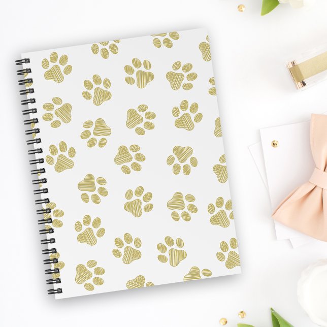 Caderno Espiral Porcas, Patas-Cachorros, Patas Douradas (Criador carregado)