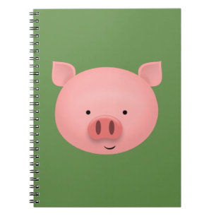 Caderno Espiral Porco