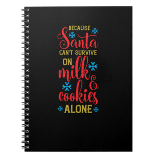 Caderno Espiral porque os papais noeis não sobrevivem com leite e