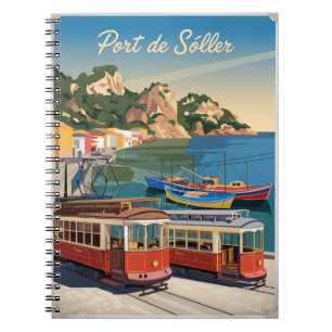 Caderno Espiral Port de Soller Mallorca Vintage