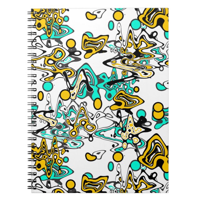 Caderno Espiral Porta, abstrato (Frente)
