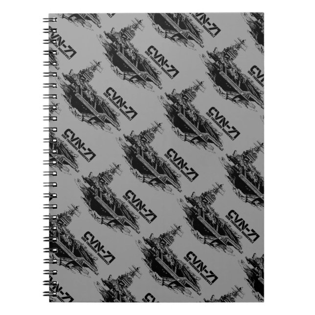 Caderno Espiral Porta-aviões Theodore Roosevelt Fuji notebook (Frente)