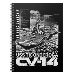 Caderno Espiral Porta-aviões Ticonpeta Spiral Photo Notebook
