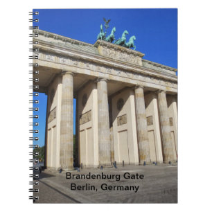 Caderno Espiral Porta de Brandenburgo, Berlim, Alemanha