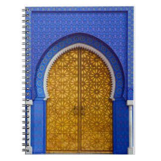 Caderno Espiral Porta do Azulejo Azul - Marrocos - Notebook Espira