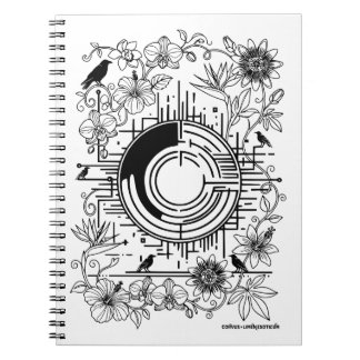 Caderno Espiral Portal of Ravens and Exotic Blooms