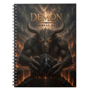 Caderno Espiral Portão Infernal do Demônio Cinema Dark
