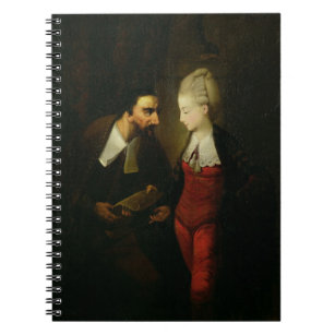 Caderno Espiral Portia e Shylock "do comerciante de Veneza" A