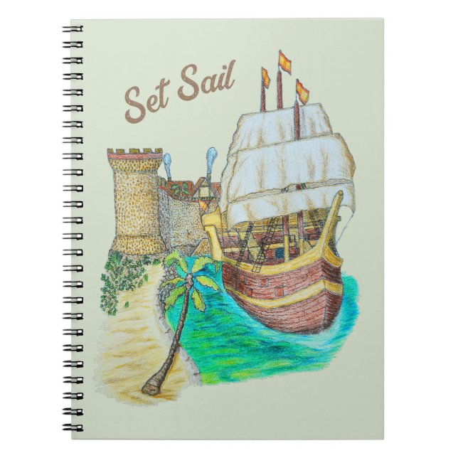 Caderno Espiral Porto Galeão (Frente)