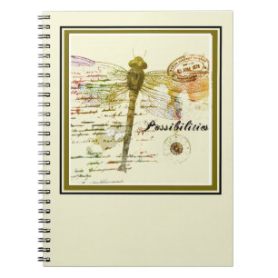 Caderno Espiral Possibilidades libélula