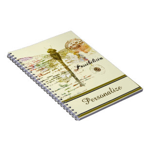 Caderno Espiral Possibilidades Personalizadas libélula