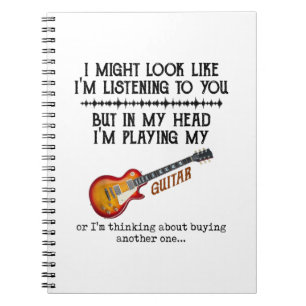 Caderno Espiral Posso parecer que estou te ouvindo, mas no meu...