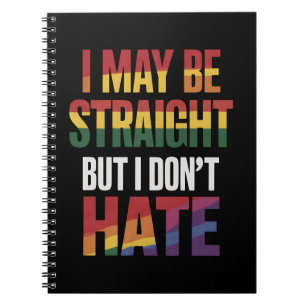Caderno Espiral Posso ser hétero, mas não odeio o orgulho gay LGBT