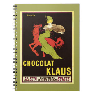 Caderno Espiral Poster da propaganda de Chocolat Klaus