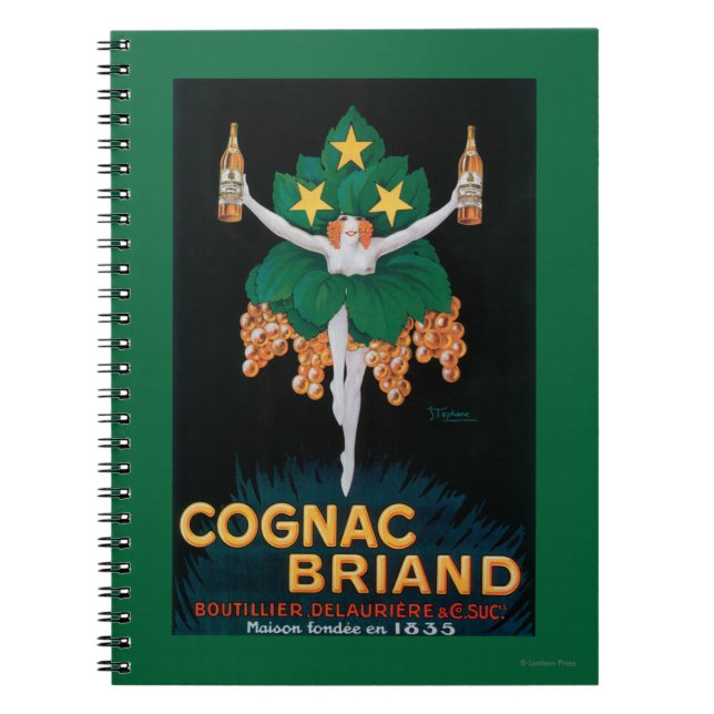 Caderno Espiral Poster de Promocional Briand Cognac (Frente)