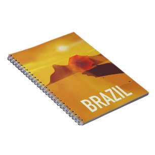 Caderno Espiral Poster de viagens Brasil
