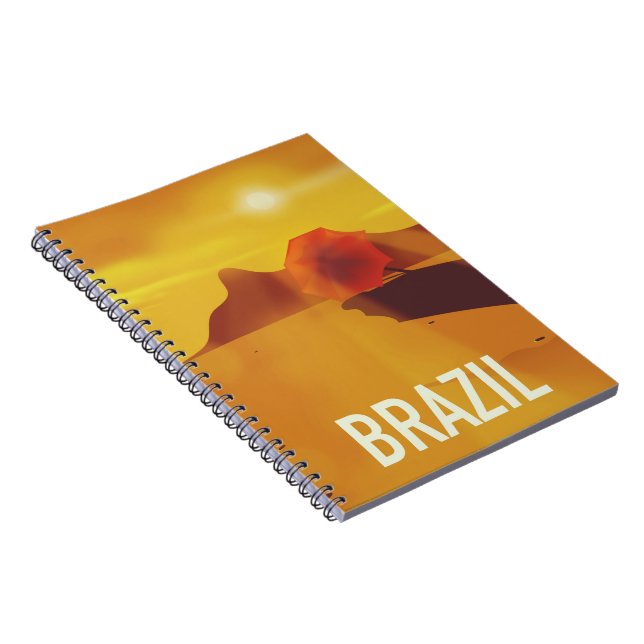 Caderno Espiral Poster de viagens Brasil (Lado Direito)