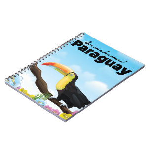 Caderno Espiral poster de viagens Paraguai