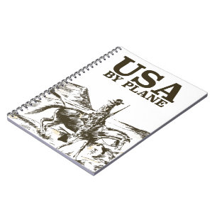 Caderno Espiral POSTER DE VIAGENS USA Cowboy