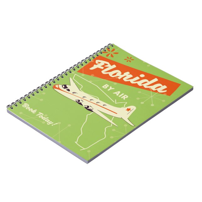 Caderno Espiral Poster do Estado da Flórida. (Left Side)